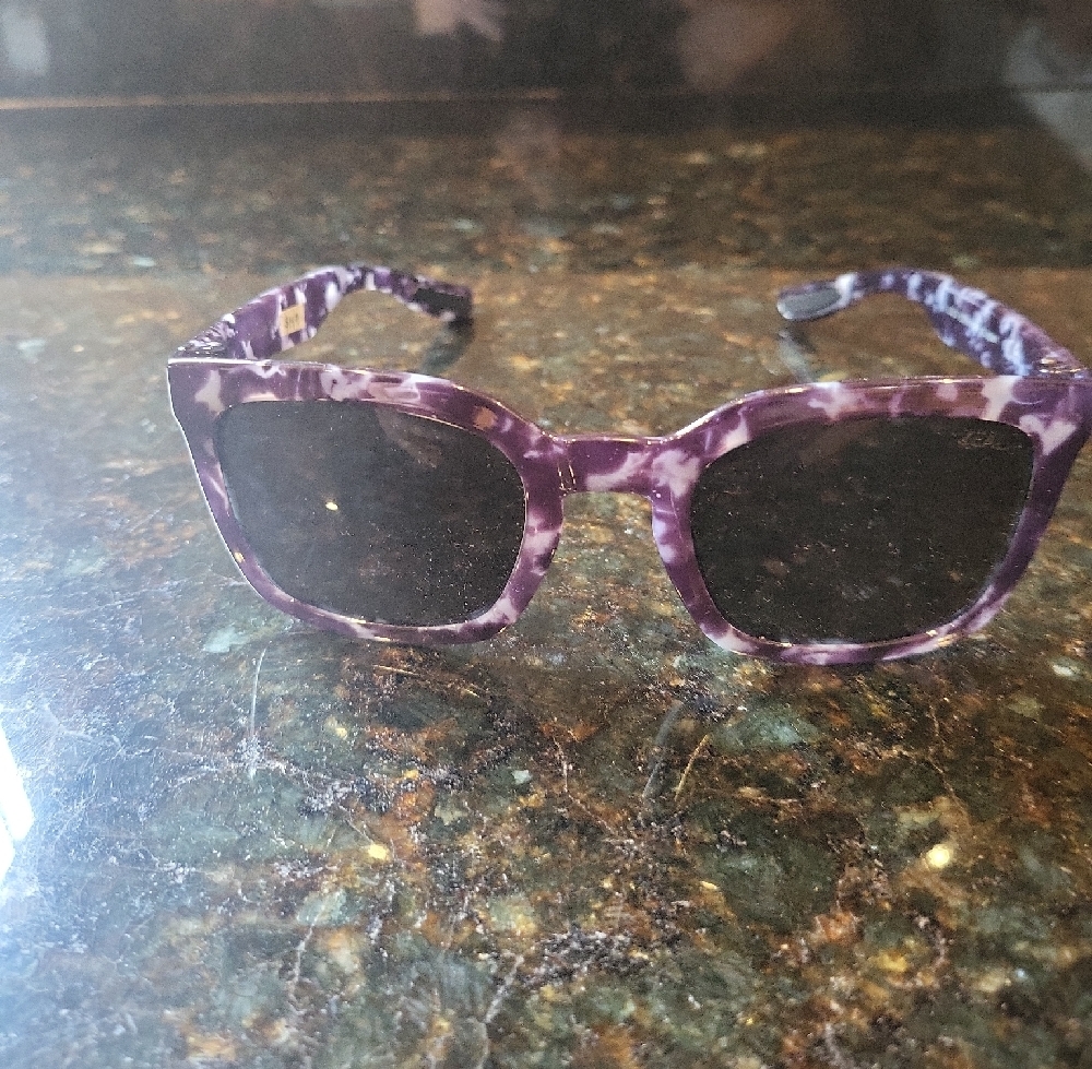 Purple Patterned Sunglasses